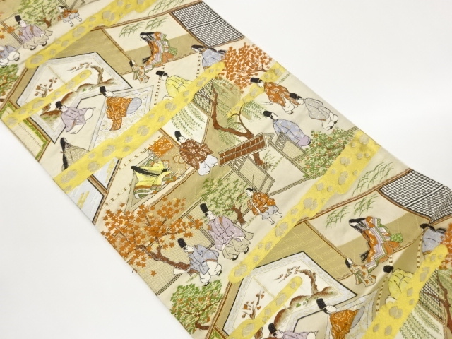 JAPANESE FUKURO OBI / WOVEN SCENERY IN THE PAST